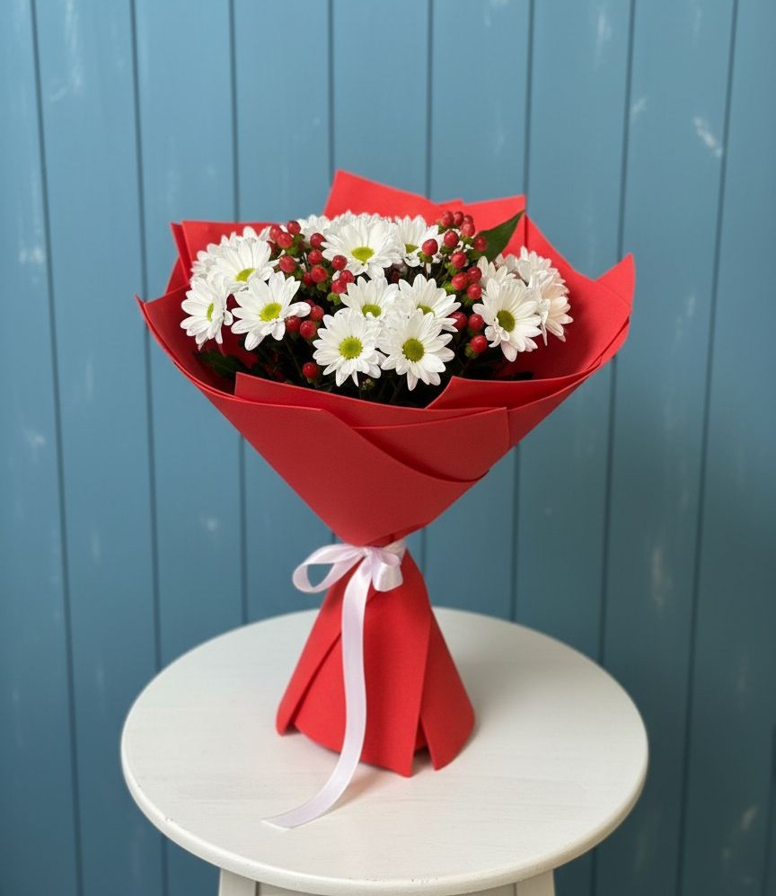 Букет цветов из: Хризантемы в Курьяново