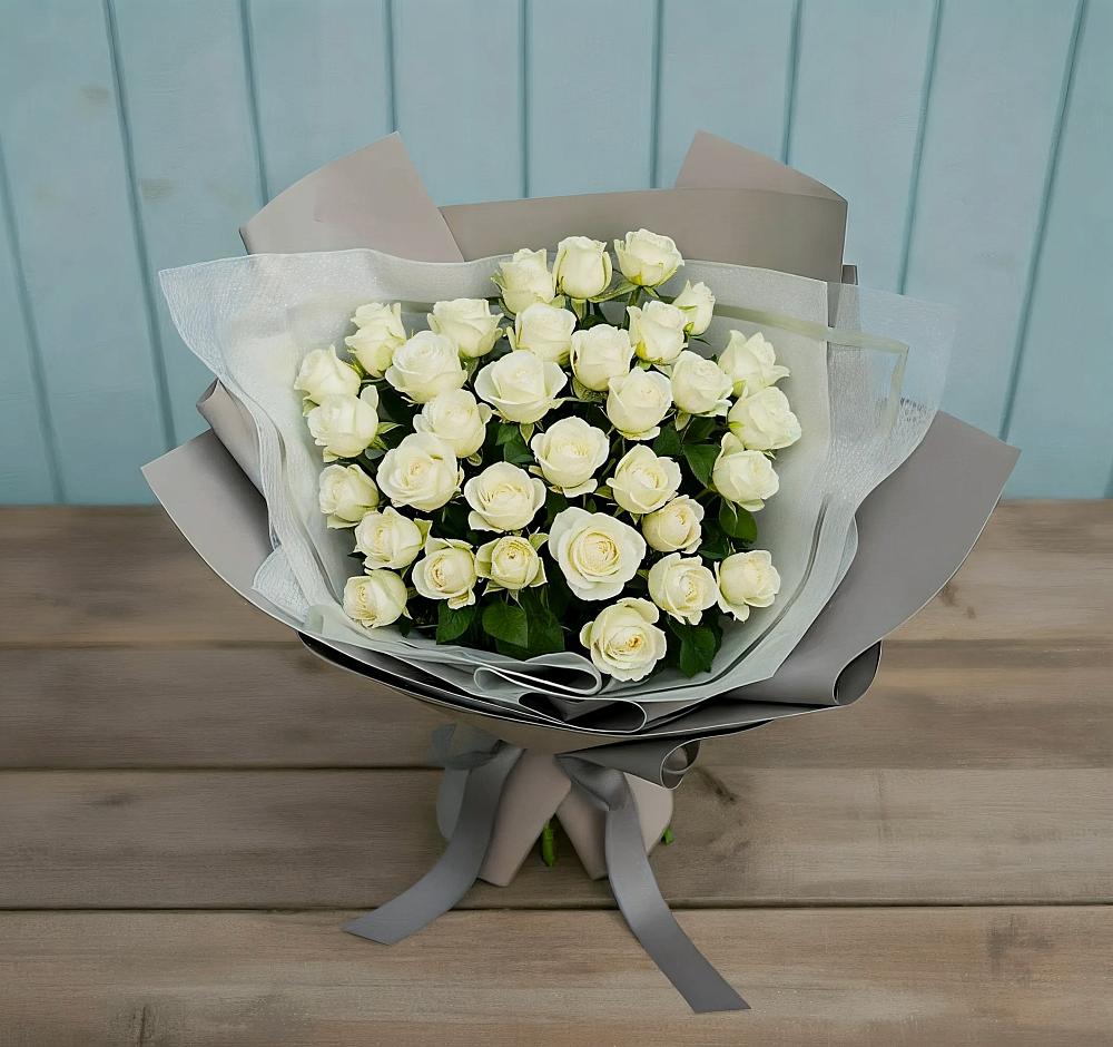 Букет Белоснежная нежность в Курьяново