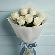 Букет 7 Белых роз Эдлесс Лав #REPLACE_PRED# Курьяново