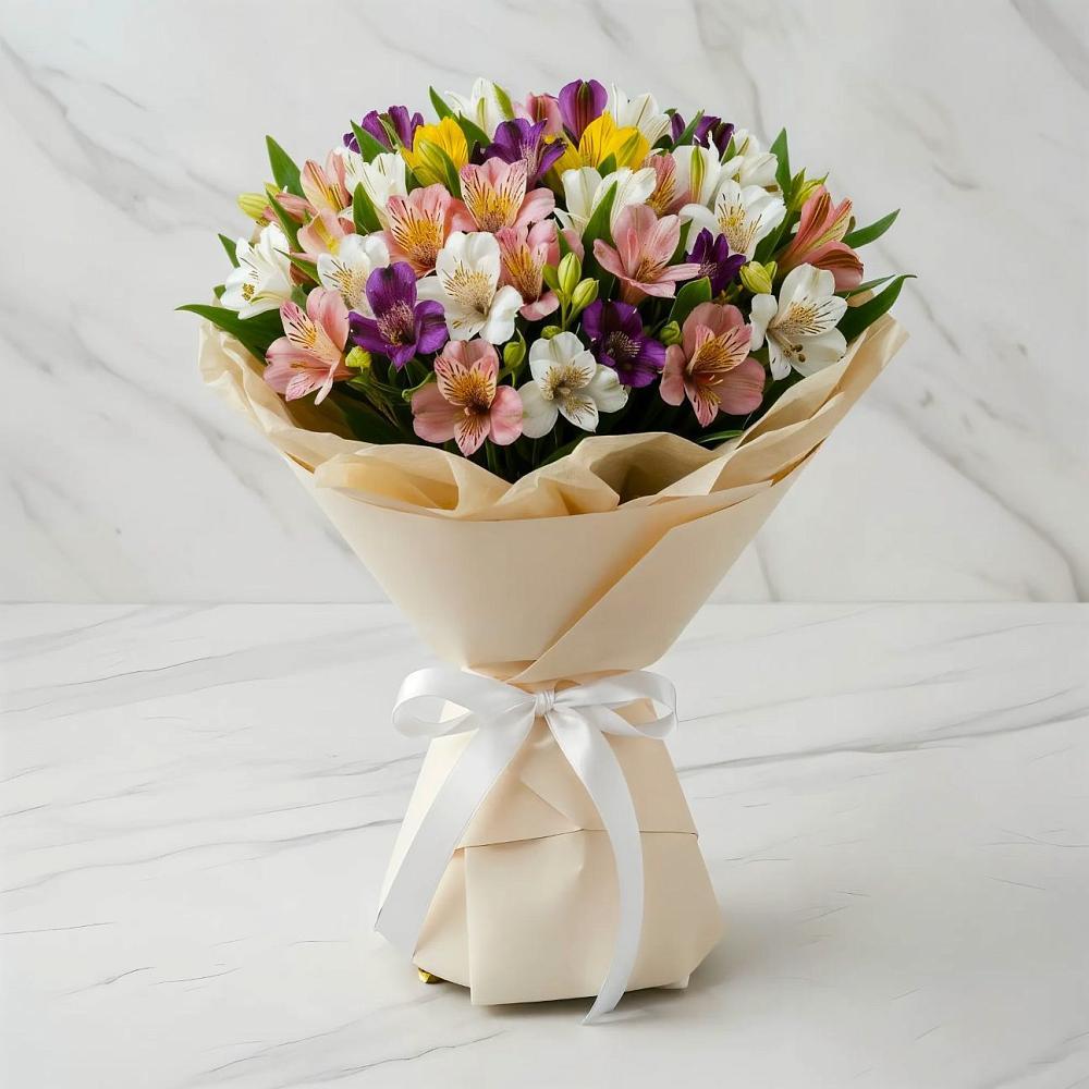 Букет цветов из: Альстромерии в Курьяново