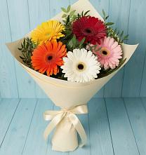 Букет цветов из:  Герберы в Курьяново