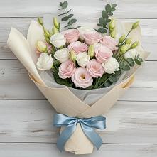 Букет цветов из:  Лизиантусы в Курьяново