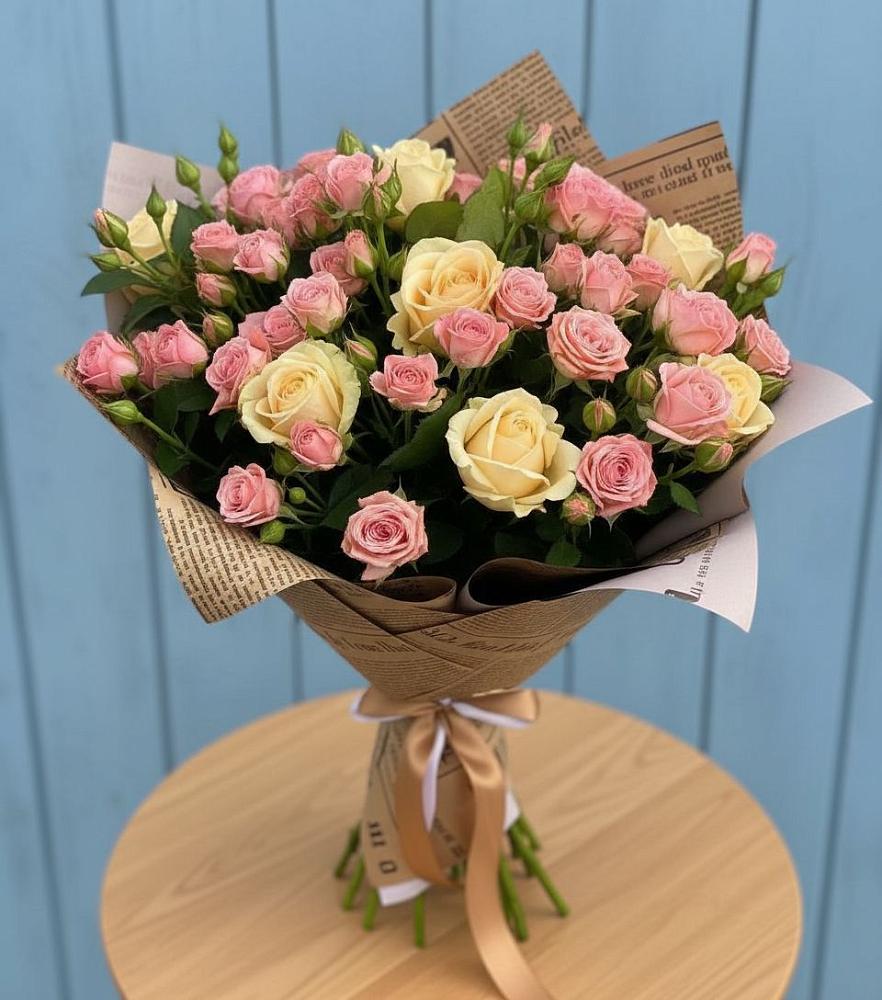 Букет цветов из: Розы в Курьяново