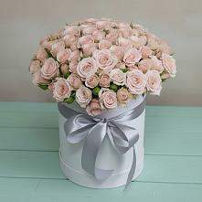 Цветочная композиция из Розы в шляпной коробке #REPLACE_PRED# Курьяново