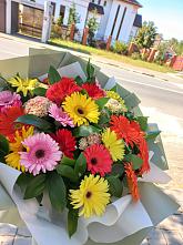 Букет цветов из:  Герберы #REPLACE_PRED# Курьяново