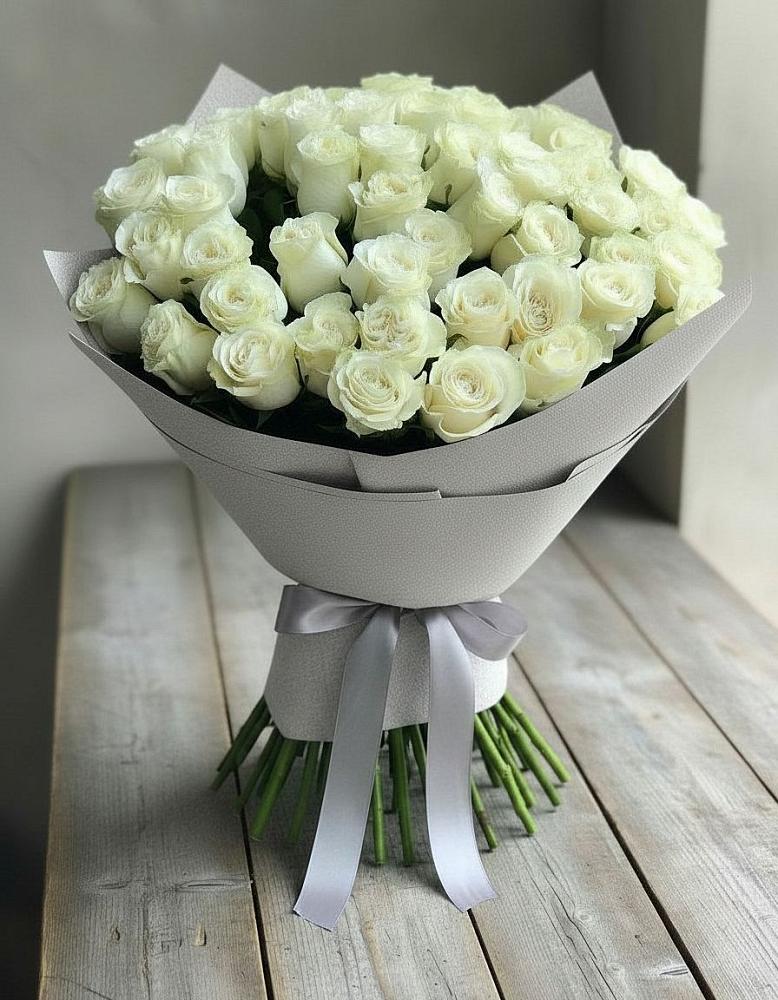 Букет 35 Белых роз в Курьяново