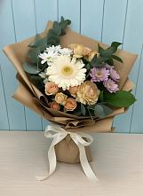 Букет цветов из:  Герберы и Хризантемы в Курьяново