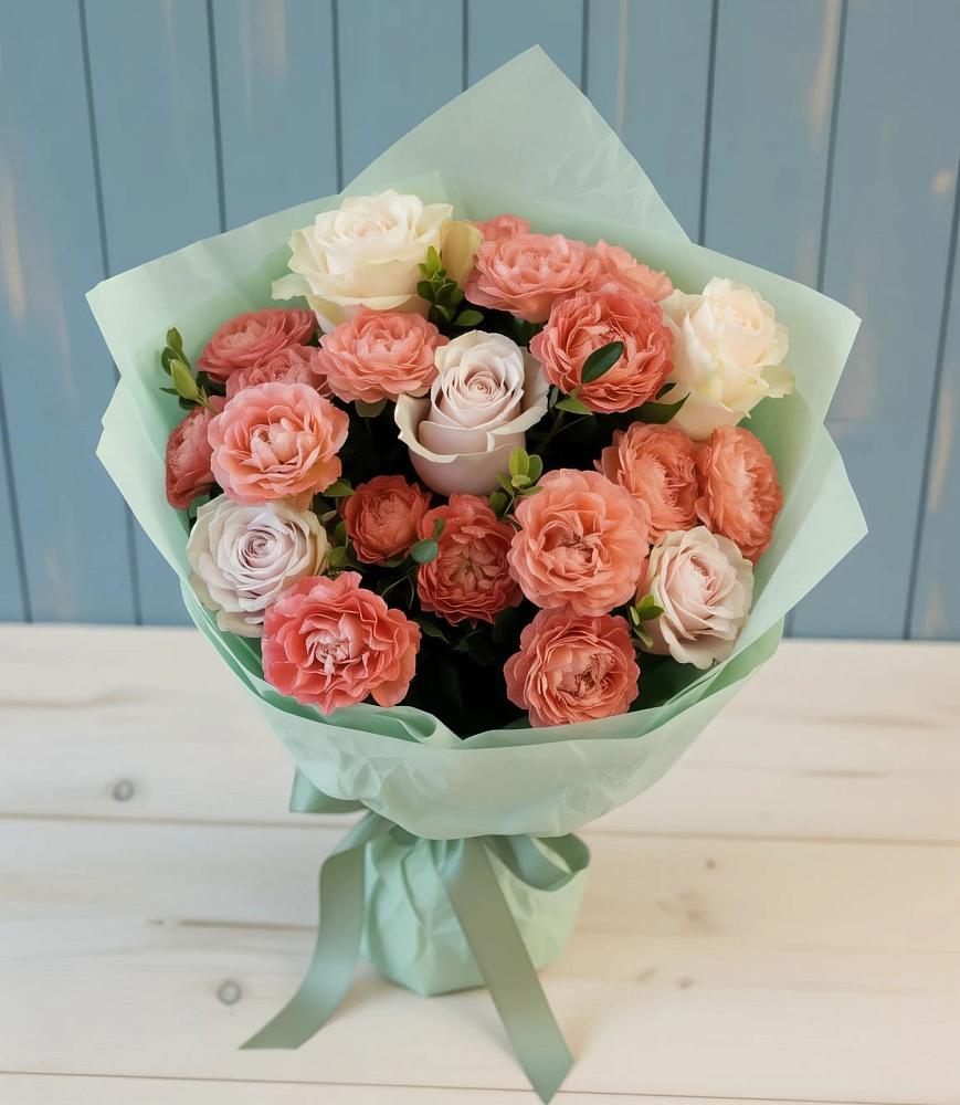 Букет цветов из: Розы в Курьяново