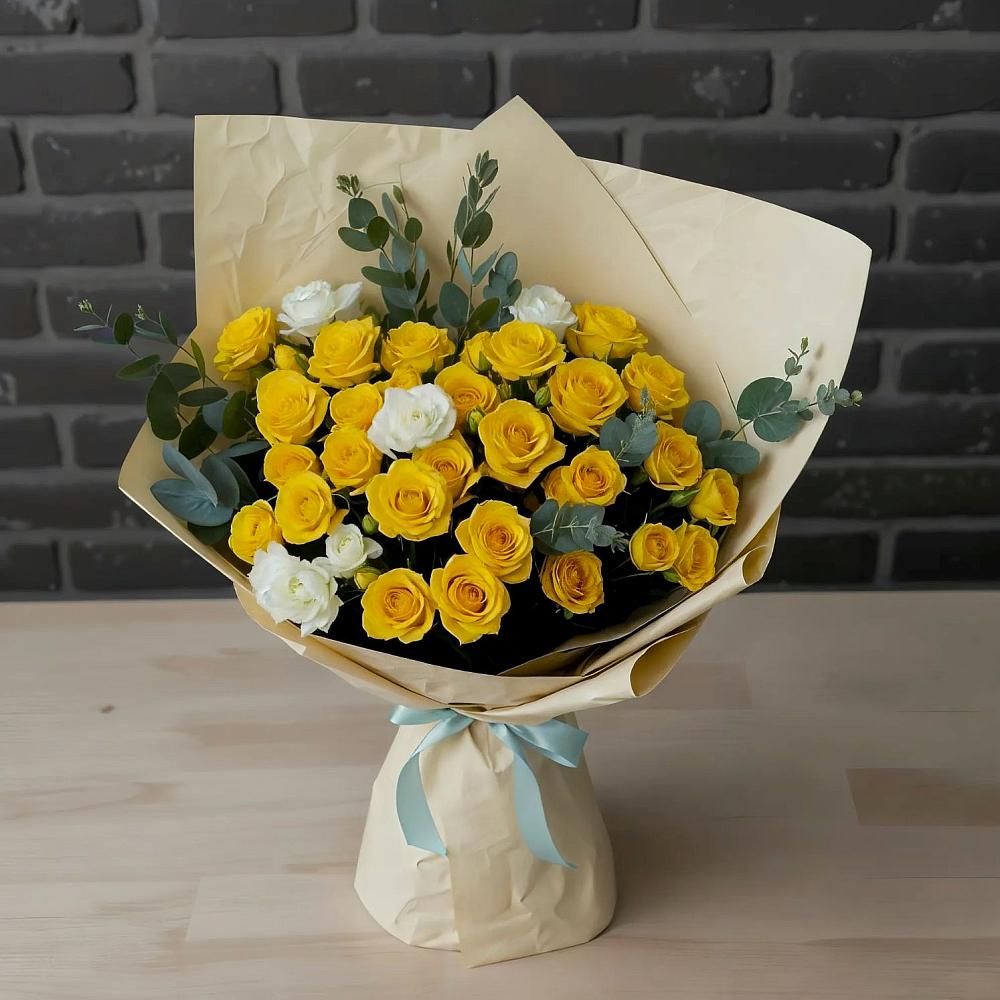 Букет цветов из: Розы в Курьяново