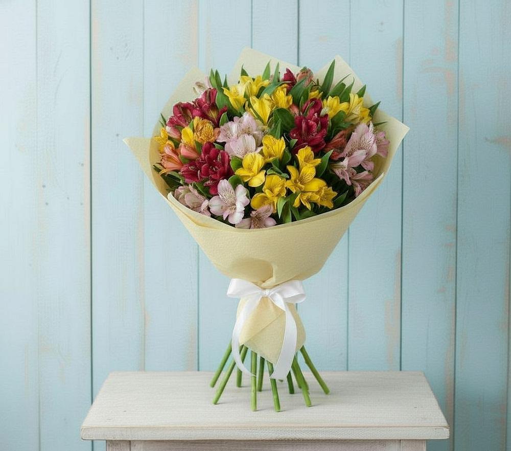 Букет цветов из: Альстромерии в Курьяново