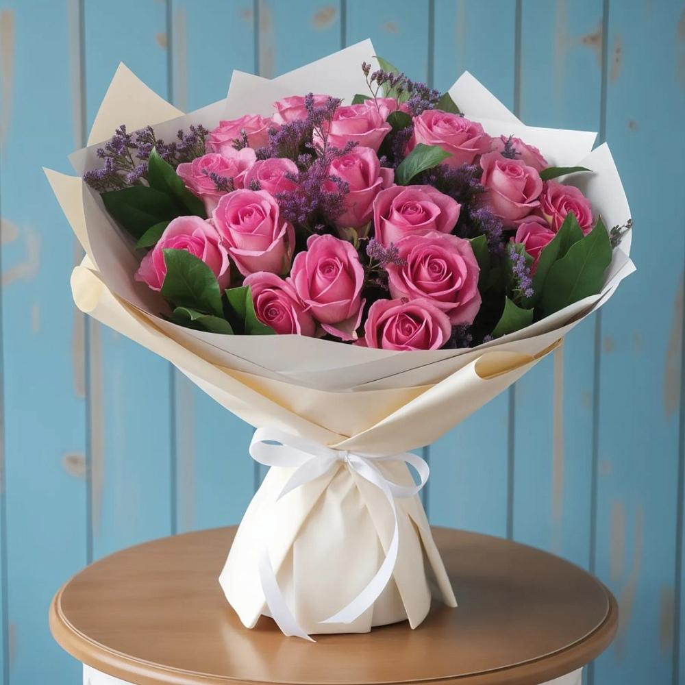 Букет цветов из: Розы в Курьяново