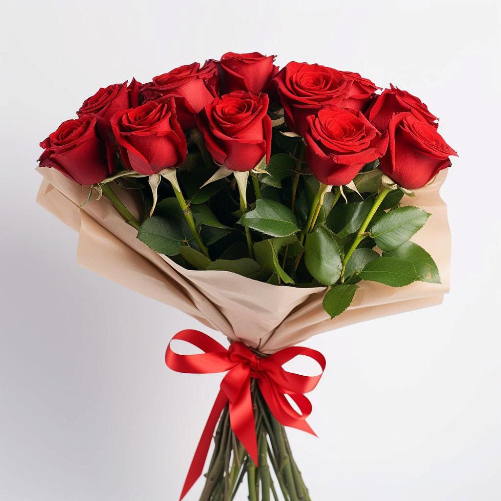 Букет 11 Красных роз Эдлесс Лав в Курьяново